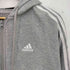 アディダス adidas エッセンシャルズ プラス ルーズフィット スリーストライプス フレンチテリー フルジップパーカー メンズ JPN:M