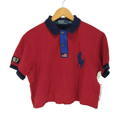ポロバイラルフローレン Polo by RALPH LAUREN ビッグポニー刺繍ポロシャツ レディース M