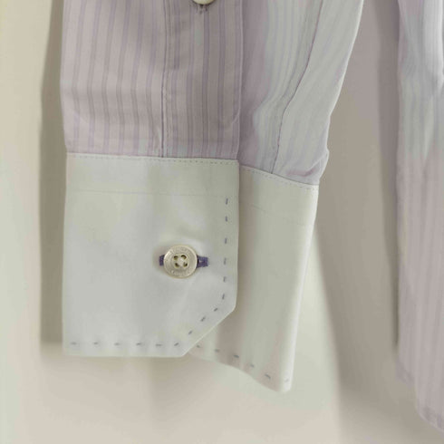ポールスミスロンドン Paul Smith LONDON ストライプ ワイドカラー シャツ メンズ import:M