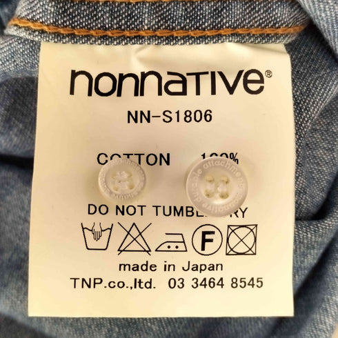 ノンネイティブ nonnative デニム ウエスタンシャツ メンズ JPN:1