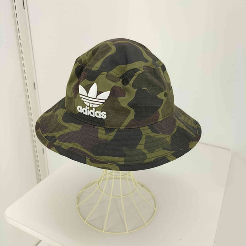 アディダスオリジナルス adidas Originals カモ柄 リップストップ バケットハット メンズ FREE