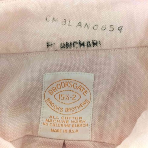 ブルックスブラザーズ BROOKS BROTHERS 80s BROOKS GATE USA製 ボタンダウンシャツ メンズ 15 1/2 - 2