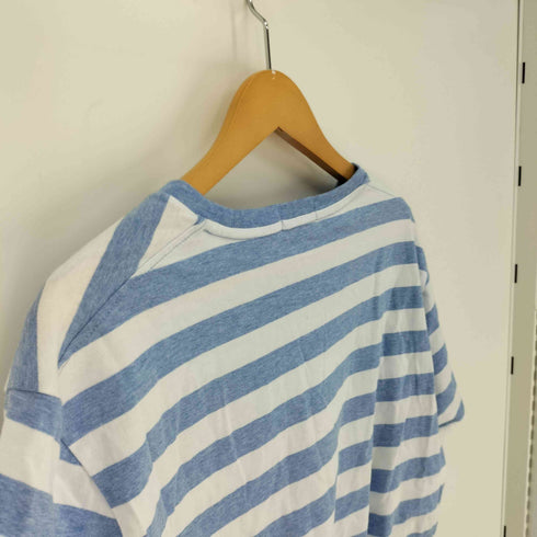 ポロラルフローレン POLO RALPH LAUREN CUSTOM SLIM FIT 3 ナンバリング ポニー刺繍 ボーダー S/S Tシャツ メンズ import:L