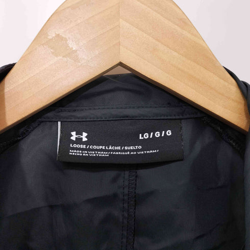 アンダーアーマー UNDER ARMOUR 袖プリント ナイロン ジップアップ パーカー メンズ LG