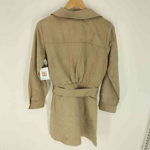 ザラ ZARA スエード調 ベルト ワンピース レディース import:M