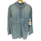ザラ ZARA サイドギャザー デニムシャツワンピース レディース import:L