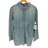ザラ ZARA サイドギャザー デニムシャツワンピース レディース import:L