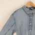 ザラ ZARA サイドギャザー デニムシャツワンピース レディース import:L
