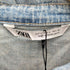 ザラ ZARA サイドギャザー デニムシャツワンピース レディース import:L