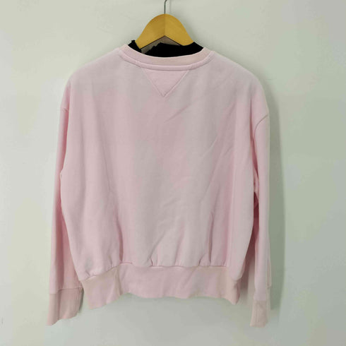 トミージーンズ tommy jeans フラッグ 刺繍ロゴ クルーネックスウェット レディース M