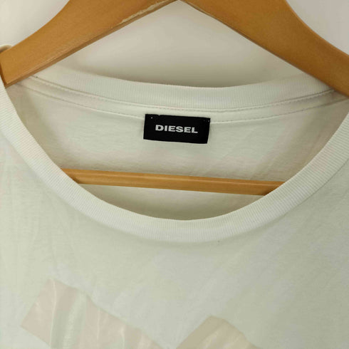 ディーゼル DIESEL テープデザイン ロゴTシャツ メンズ JPN:M