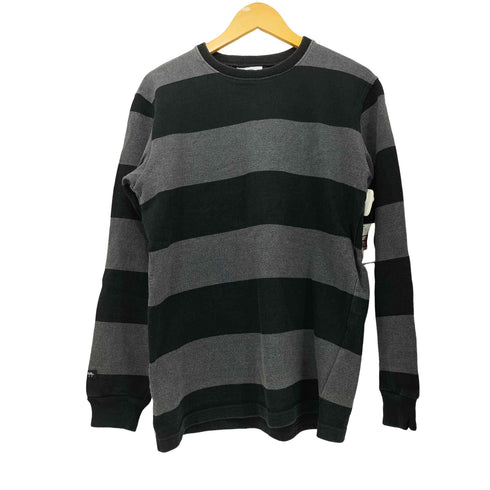 バーバリアン BARBARIAN カナダ製 ボーダー L/S クルーネック Tシャツ メンズ L