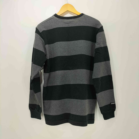 バーバリアン BARBARIAN カナダ製 ボーダー L/S クルーネック Tシャツ メンズ L