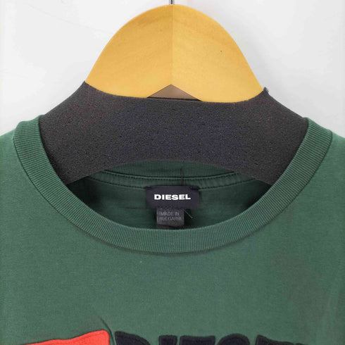 ディーゼル DIESEL NOT COOL ANYMORE ロゴ刺繍デザインTシャツ メンズ JPN:M