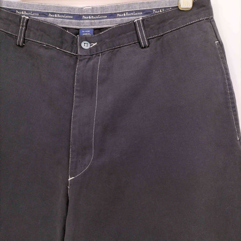 ポロラルフローレン POLO RALPH LAUREN 90s GORDON PANT ポロチノ バギー ワイドチノパンツ ブラック メンズ 34×30
