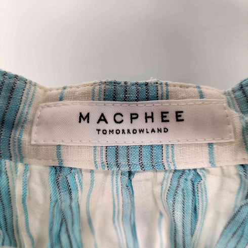 マカフィー MACPHEE フレンチリネン ギャザーブラウス レディース JPN:36