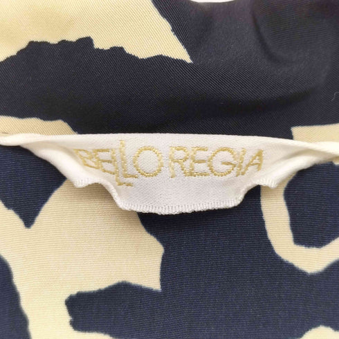 BELLO REGIA 総柄 開襟 オープンカラーシャツ メンズ M