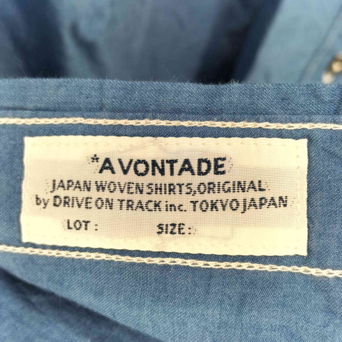 アボンタージ A VONTADE ステッチ コットンワークシャツ メンズ JPN:S