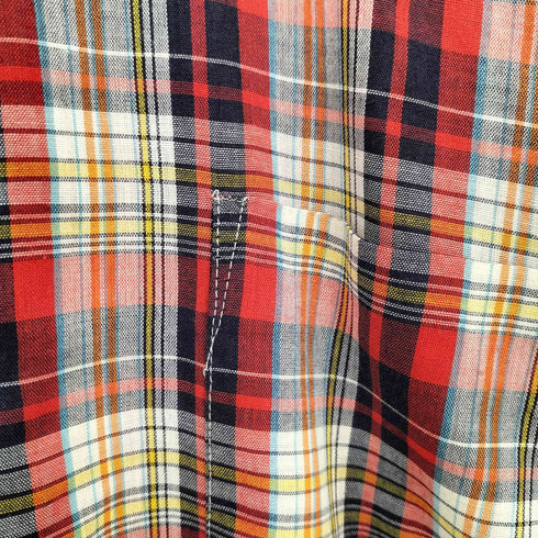 ジェーシーペニー JC Penney 90s マドラスチェック レギュラーカラーシャツ メンズ import:M