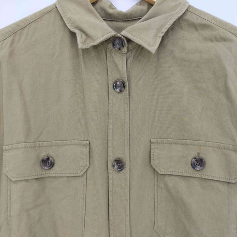 グリーンレーベルリラクシング GREEN LABEL RELAXING SC CPO ロング シャツ ワンピース レディース FREE