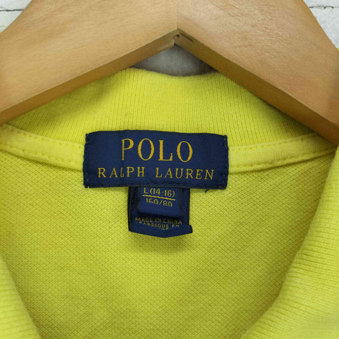 ポロラルフローレン POLO RALPH LAUREN ビッグポニー刺繍鹿の子ポロシャツ レディース L