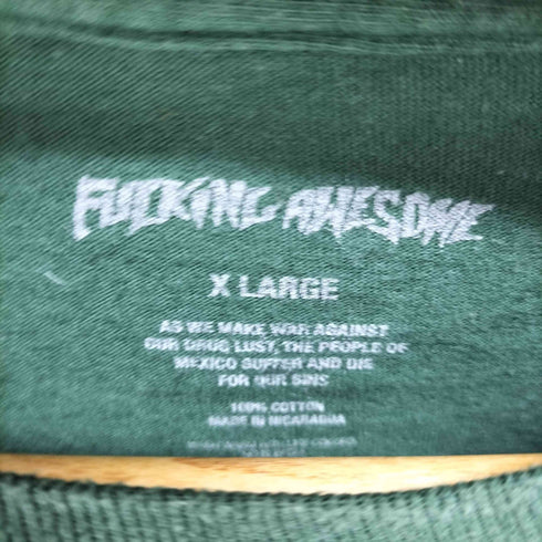 ファッキンオーサム FUCKING AWESOME フロントプリントTシャツ 狼 ウルフ メンズ JPN:XL