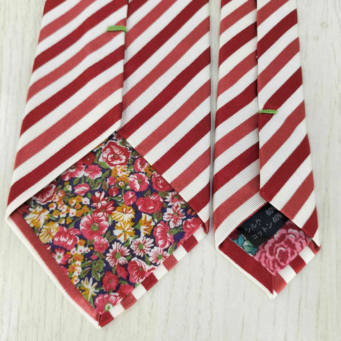 ポールスミス Paul Smith シルクコットン ボーダー ネクタイ メンズ