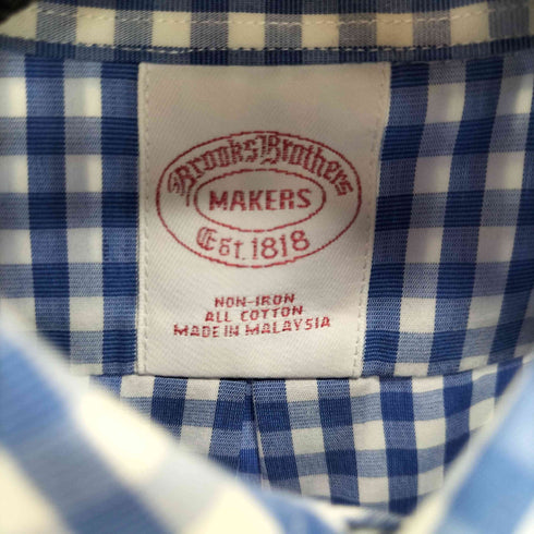 ブルックスブラザーズ BROOKS BROTHERS MAKERS ギンガムチェック ボタンダウンシャツ メンズ