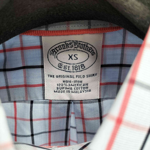 ブルックスブラザーズ BROOKS BROTHERS チェック柄 長袖ボタンダウンシャツ メンズ JPN:XS
