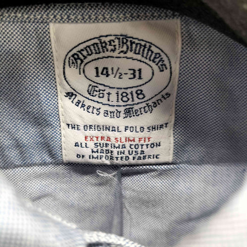 ブルックスブラザーズ BROOKS BROTHERS 長袖ボタンダウンシャツ メンズ 14 1/2-31