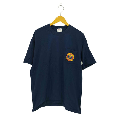 ヘインズ Hanes BEEFY-T ファイヤーマンプリント クルーネック Tシャツ メンズ XL