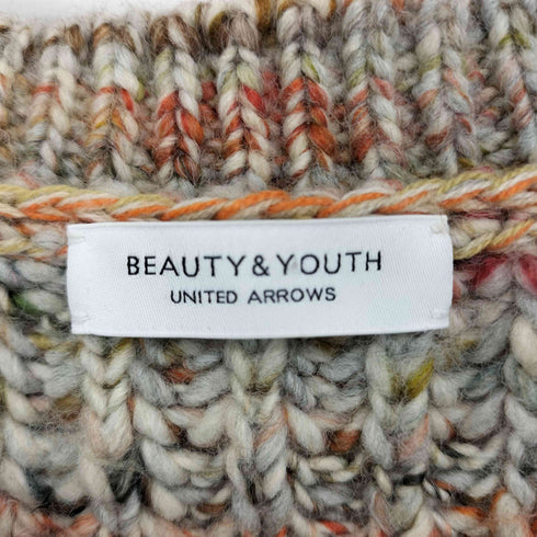 ビューティーアンドユースユナイテッドアローズ BEAUTY & YOUTH UNITED ARROWS BY ミックスカラーVネック ニットベスト レディース
