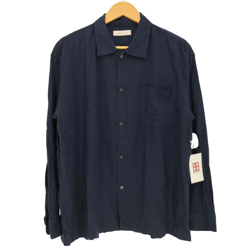 シンプリシテェ SIMPLICITE 25ss 【European Flax / ヨーロピアンフラックス】リネンレーヨン フレンチフロントシャツ メンズ M