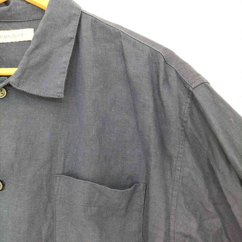 シンプリシテェ SIMPLICITE 25ss 【European Flax / ヨーロピアンフラックス】リネンレーヨン フレンチフロントシャツ メンズ M