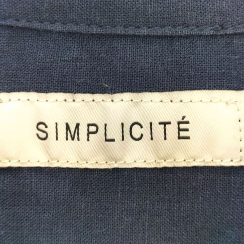 シンプリシテェ SIMPLICITE 25ss 【European Flax / ヨーロピアンフラックス】リネンレーヨン フレンチフロントシャツ メンズ M
