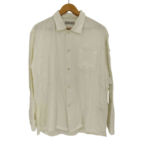 シンプリシテェ SIMPLICITE 25ss 【European Flax / ヨーロピアンフラックス】リネンレーヨン フレンチフロントシャツ メンズ M