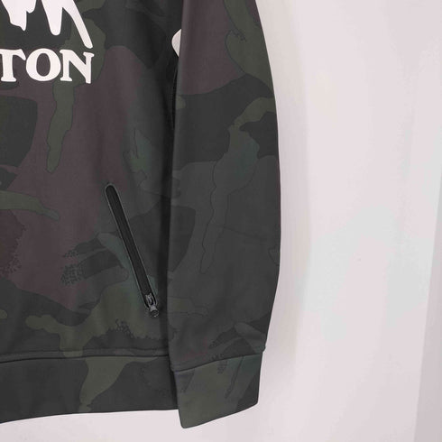 バートン BURTON 迷彩 ロゴプリント プルオーバーパーカー メンズ JPN:XS