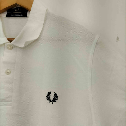 フレッドペリー FRED PERRY 英国製 ロゴ刺繍 ポロシャツ M3 メンズ 42
