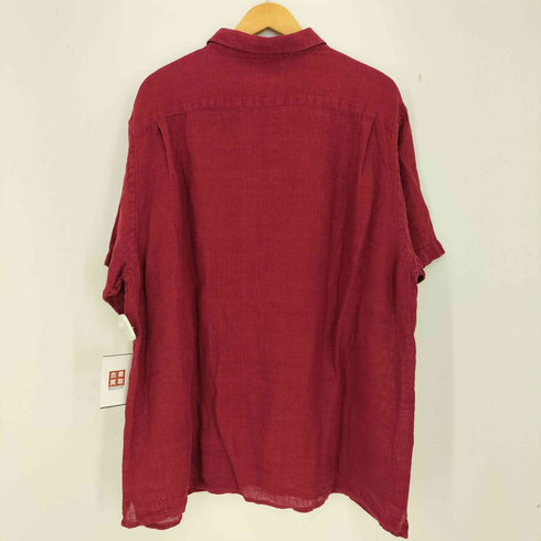 バナナリパブリック BANANA REPUBLIC 90-00s リネン100 半袖オープンカラーシャツ メンズ XL