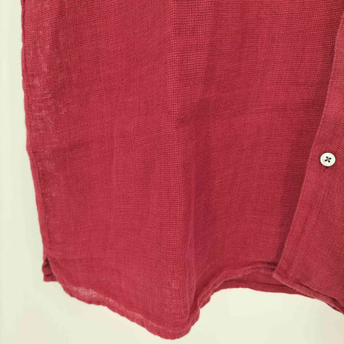 バナナリパブリック BANANA REPUBLIC 90-00s リネン100 半袖オープンカラーシャツ メンズ XL