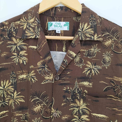 トゥーパームス TWO PALMS 24ss レーヨンハワイアンシャツ GOLDEN VINTAGE メンズ M