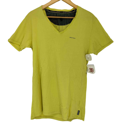 アルマーニジーンズ ARMANI JEANS バックプリントTシャツ メンズ import:L