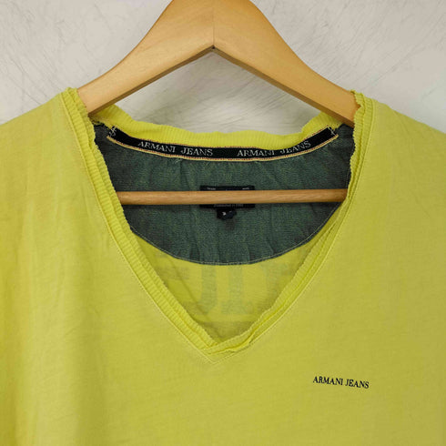 アルマーニジーンズ ARMANI JEANS バックプリントTシャツ メンズ import:L