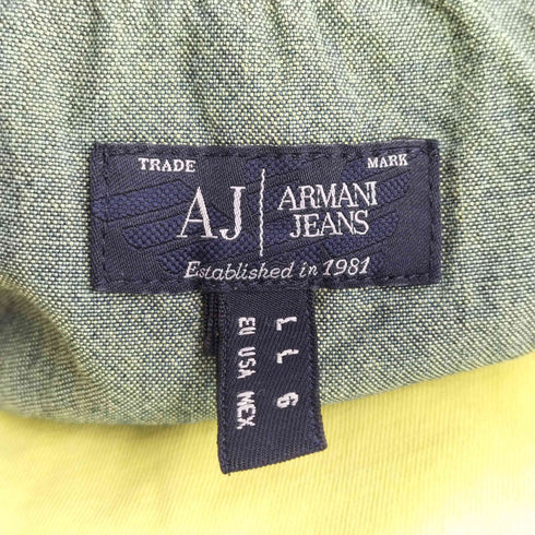 アルマーニジーンズ ARMANI JEANS バックプリントTシャツ メンズ import:L
