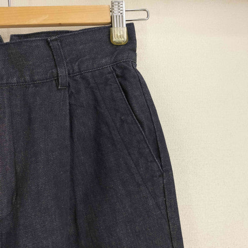 アンクレイヴ uncrave ハイウエスト タック テーパードデニムパンツ レディース JPN:0