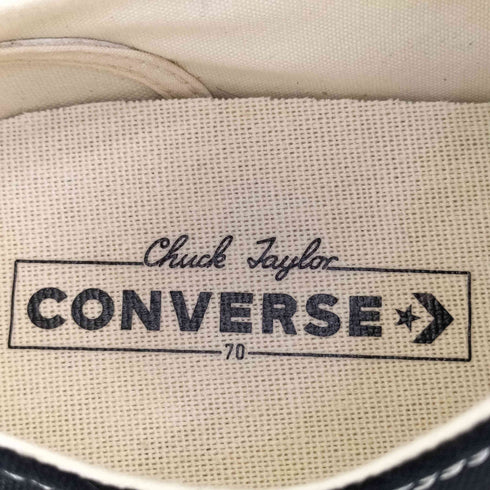 コンバース CONVERSE CHUCK TAYLOR 70 CT70 OX チャックテイラー BLACK LOW CUT メンズ CONVERSE:8 1/2