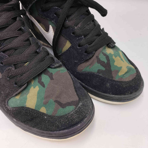 ナイキスケートボーディング NIKE SB Dunk High Pro Black Camo ダンク ハイ プロ ブラック カモ スニーカー メンズ JPN:26