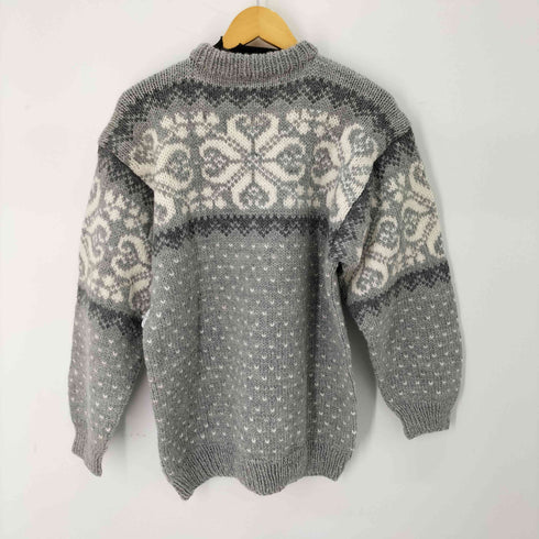 ノルウェイ製 バーズアイ ハンドニット デッドストック メンズ import:M
