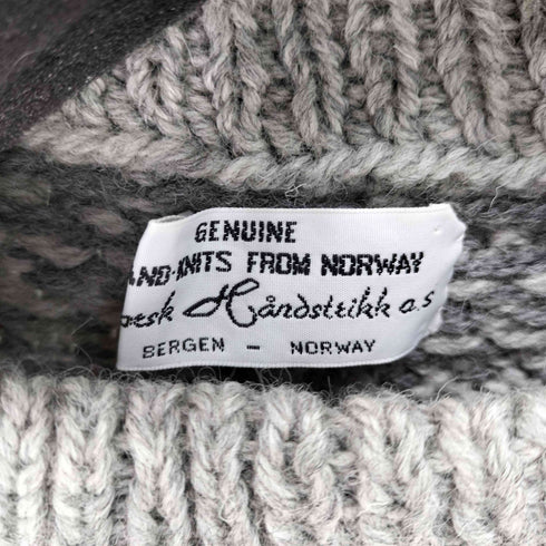ノルウェイ製 バーズアイ ハンドニット デッドストック メンズ import:XL