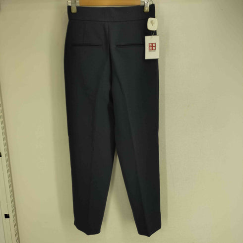 ベイジ BEIGE ポリウール ボタンフライ テーパードパンツ レディース JPN:2